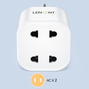 LENCENT Singapore 2 Pin to 3 Pin Wall Charger 10A Fuse Adaptor Plug Electric Shaver Razor Adaptor Toothbrush Plug for Epilators Bathroom- White Black