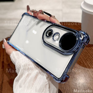 Vivo V40 V30 V29 V27 V23 5G Case Vivo V40 V30 V27 V25 Pro 5G Case Vivo Y36 5G Clear Jelly Shockproof Case with Camera Lens Protector for cellphone Business minimalist style Luxury Electroplating Mobile Phone Case