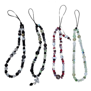 Elegant Beaded Phone Strap New Chinese Aesthetic Mobile Decoration Trendsetting Beaded Phone Cord for Daily Travel Use