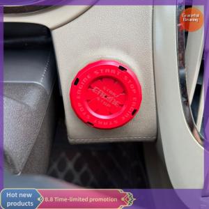 Graceful Car Moto Engine Start Stop Button Cover Ignition Switch Blade-type Rotatable Protection Cap Interior Decoration Decor Sticker