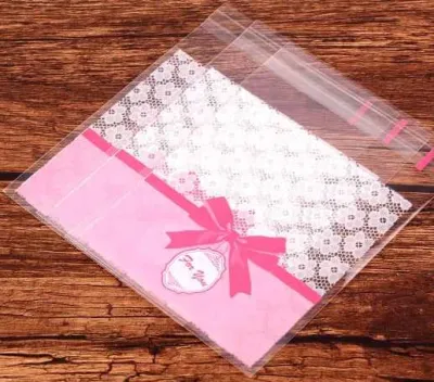 100pcs Cookies Candy 10x10cm Party Door Gift Goodies Opp Bag Self-Adhesive Packaging Plastic Bags Beg Plastik Berpelekat