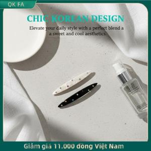 QK FA ✨ Axit axetic kẹp tóc clip cho phụ nữ Hàn Quốc Niche đầy màu sắc pha lê thiết kế thời trang sang trọng mũ cho hàng ngày và bên sử dụng