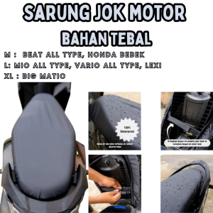 Sarung Jok Motor universal Sarung Jok Motor anti air anti cakar bahan tebal cover jok motor