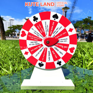 Vòng quay ăn nhậu uống rượu bia Drinking Game Roulette 25 cm 16 ô nội dung thú vị giải trí trong bữa tiệc