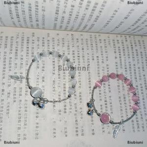 [COD] Biubiuni Phụ Nữ Thời Trang Giả Opal Chuông Vòng Đeo Tay Tinh Tế Dễ Thương Đính Cườm Vòng Đeo Tay Tinh Thể Tự Nhiên Vòng Đeo Tay Pha Lê Cho Cô Gái Bên Đồ Trang Sức Quà Tặng Phụ Kiện Tinh Tế