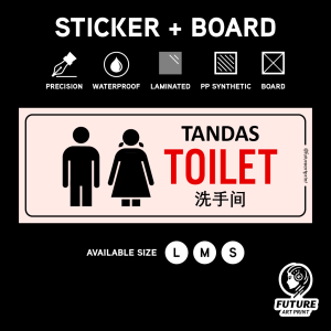 Toilet. Arrow Direction. Gents Ladies. Sticker Board Holes Sign Signage Signboard. Man Woman. Men Women.