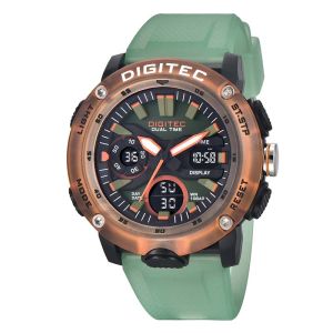 JAM TANGAN DIGITEC ORIGINAL - JAM DIGITEC DA-2094TGO JAM DIGITEC DA2094 JAM DIGITEC 2094 JAM DIGITEC DA2094TGO - Men TR - Resin - Hijau - Diameter 4.6 CM - Jamdunia / Jam dunia JD18 JAM TANGAN PRIA JAM PRIA JAM TANGAN ANTI AIR # S003