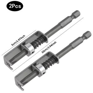 2pcs Spring-loaded Screwdriver Drill Bit Holder Anti-Drop Drilling Nails Positioner for Electricians Mechanics DIY Home Repair