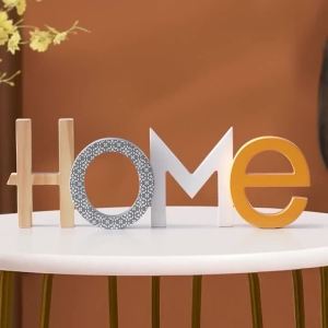 Sacesr English Letter Decoration Wooden Ornaments Creative Miniature Ornament Aesthetic Modern Living Room Figurines Home Decorations 4Y1Z7