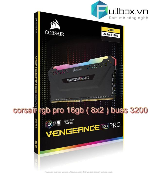RAM CORSAIR VENGEANCE RGB PRO 16GB (2X8GB) DDR4 3200MHZ C16 LED