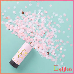 Golden พลุกระดาษ งานแต่ง แบบหมุน PAPER SHOOT งานเลี้ยงวันเกิดเซอร์ไพรส์ งานเฉลิมฉลอง Party Confetti