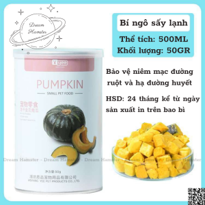 Thức ăn dặm sấy lạnh Yee dạng hủ cho hamster sóc nhím và động vật nhỏ khác
