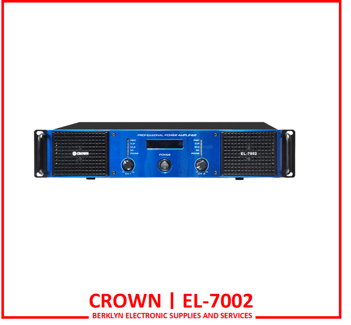Crown EL-7002 Powered Amplifier -ELEGANT SERIES | Lazada PH