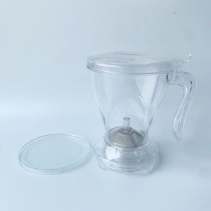 JIANZ Transparent Pour Over Coffee Dripper with Cup Mat PC Coffee Brewer Pot Espresso Pot 600ml Tea Infuser Americano