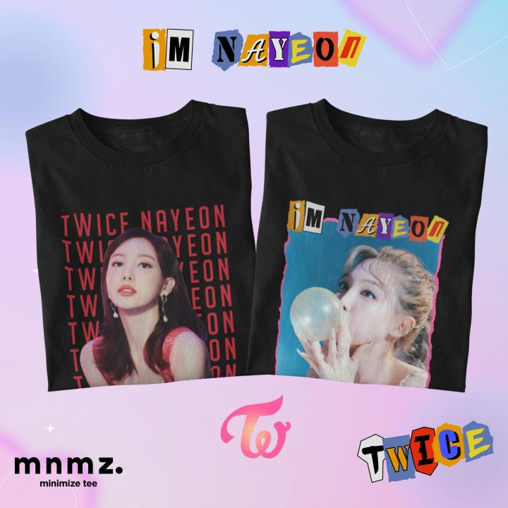 NAYEON TWICE | MINIMIZE TEE T-SHIRT Cotton Casual Short Sleeve