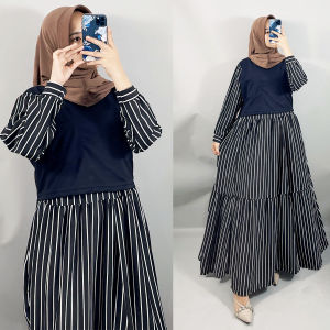 GAMIS ZARRA DRESS NILA SALUR MAXY WANITA