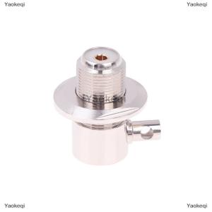 [COD] Yaokeqi 1pcs Connector UHF SO239 Female Jack Nut Bulkhead Crimp RG58 RG142 LMR195 Right Angle RF Coaxial Wire Terminals