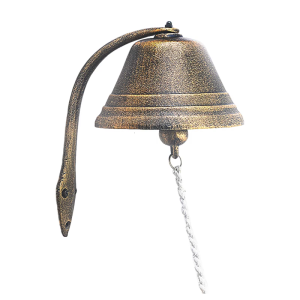 Elegant Wrought Iron Antique Doorbell with Rope Vintage Dinner Bells for Church Homes Front Gate Garden Decoration Gift