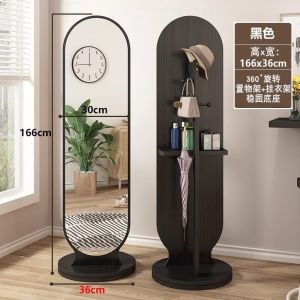Mirror Stand Full Body Full Body Mirror Stand Mirror With Rack Standing Mirror Full Length Rotating integrated large fitting mirror behind the palace bedroom door
