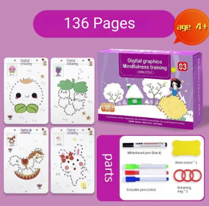 Magical Control pen training magical tracing Workbook for Kids Preschool Educational Toys with Erasable Pen Logical Thinking Training educational learning materials for kids