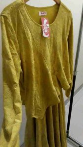 GAMIS BRUKAT kuning/ GAMIS LEBARAN