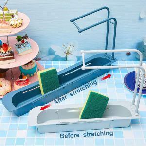 Telescopic Sink Holder Expandable Storage Drain Basket Rack Sponge Soap Holder Drainer Sink keimav