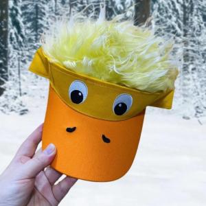 MillionGrid Sáng Tạo Vui Vẻ Trọng Lượng Nhẹ Thoáng Khí Màu Vàng Vịt Trang Trí Tóc Giả Cap Cho Du Lịch Ngoài Trời Cosplay Thời Trang Đa Năng Bóng Chày Hat