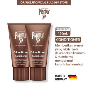 Plantur 39 Colour Brown Conditioner - Rambut Uban - Twin Pack (2 pcs) - Meningkatkan Warna Coklat Mengurangi Kerontokan Rambut pada Wanita