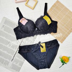Set Bra TALLY 5519 Pakai Kawat Size 34-38 Cup A-B BH One Set Celana Dalam Bahan Brokat