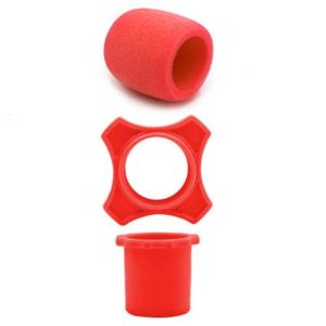 3Pcs Microphones AntiSlip Foam Rings Sponges Cover for KTV Enthusiasts and Performers