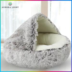【New Arrival】 Pet Cat House with Soft Fluffy Bedding for Cold Seasons and Comfortable Resting Spot for Your Feline