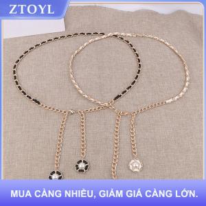 【ZTOYL】 Dây Chuyền Thắt Lưng Cho Phụ Nữ Punk Phong Cách Kim Loại Ăn Mặc Vàng Trang Trí Eo Chuỗi Phụ Nữ Sang Trọng Thiết Kế Thương Hiệu Quần Áo Phụ Kiện