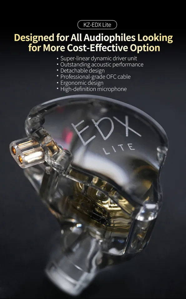  KZ EDX Pro in-Ear Monitor Headphones Wired, IEM