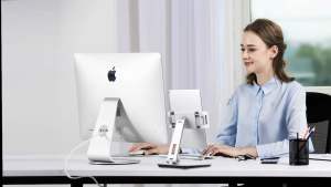 2021 850gram Premium Foldable Tablet Stand Phone Stand Flexible Foldable Tablet Mount 360 Swivel Holder for Any 4-14" Display Tablets or Smart Phones