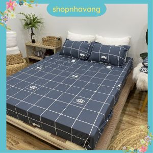 Ga Trải giường polycotton ga trải giường kích thước 1m2/1m4/1m6x2m mẫu BÒ XÁM Shop Nhà Vàng