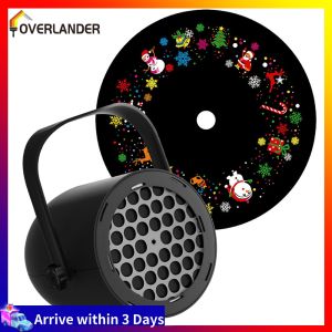 【Fast Shipping】 Seasonal LED Christmas Projector Lights with Snowfall Effect Bright Multi-Color for Holiday Decor