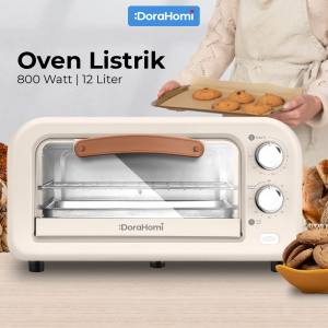 DoraHomi Oven Listrik pemanggang penghangat makanan daging kue bolu serbaguna Electric 13L