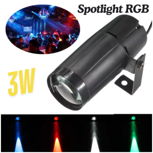 Lampu Sorot Panggung Bergerak Warna Warni LED Spotlight 12 Degree Cool Blue 3W - YS-P02