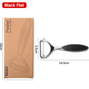 Konco 1 piece Stainless steel Peeler Slicer High quality Fruits Apple Peeling Tools Serrated blade Vegetable Grater  Potato  slicer  with paper box