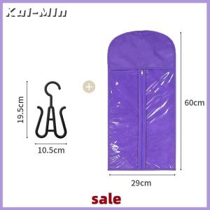Kui-Min Long Hair Extensions Storage Bag Non-Woven Dust Proof Wigs Carrier Bags With Hook For Home Organizer Wig Packing Bag