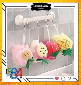 Bông Tắm Lưới Tạo Bọt Hình Trái Cây Siêu Đáng Yêu Cho Bé
