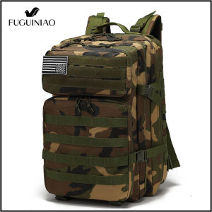 Fuguiniao Capacity Men Army Military Tactical Large Backpack Waterproof Outdoor Sport Hiking Camping Hunting 3D Rucksack Bags For Men