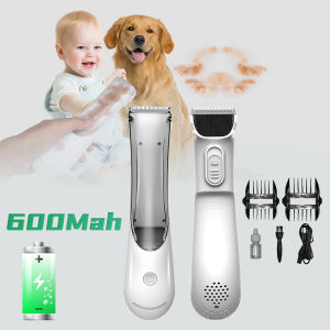 Pet Electric Hair Clipper Vacuum Shaver 2 in 1 Dog Cat Grooming Trimmer USB Rechargeable Pets Haircut Machine 寵物剃毛器