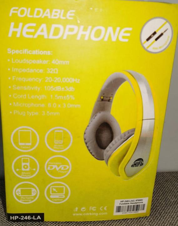 Cd r king Foldable Headphone HP 246 LA Lazada PH