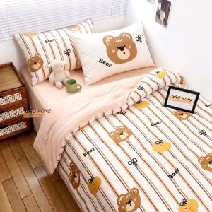 Bộ Chăn ga ĐŨI CHĂN HÈ Cotton Đũi Hàng Nhập Khẩu 4 Món Siêu Đẹp Mát Lạnh - KiMi Decor