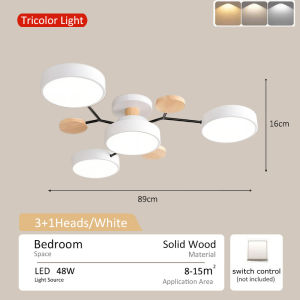 Nordic Chandelier Ceiling Light For Bedroom Center Led Tricolor Lights Modern Living Room Dining Exquisite Cieling Lamp