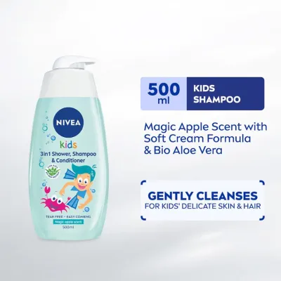 NIVEA BABY Kids 3 in 1 Shower & Shampoo Magic Apple 500ml