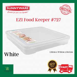 Stackable 3L Square Slim Shaped EZI Foodkeeper Space Saver High Quality Durable Plastic Sunnyware #727
