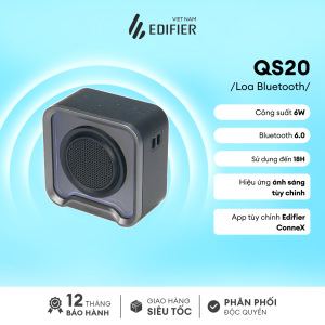Loa Bluetooth EDIFIER QS20 | Công Suất 6W | Sử Dụng Đến 18H | Bluetooth 6.0 | Bảo Hành 15 Tháng
