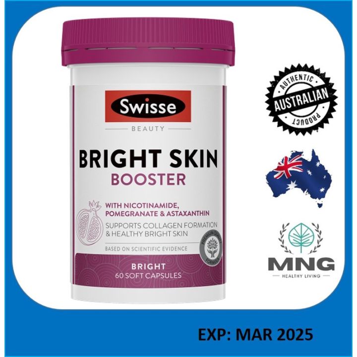 Swisse Beauty Bright Skin Booster 60 capsules | Lazada